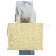 Borsa shopper grande Moon Nude Buttercup - Giallo/Bianco