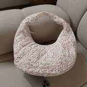 Moon Nude Peony Hoop Bag - Rosa/Bianco