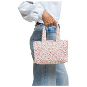 Borsa shopper mini Moon Nude Peony - Rosa/Bianco