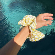 Moon Nude Buttercup Scrunchie - Giallo/Bianco