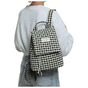 Zaino classico con patta Moon Nude - Nero/Bianco