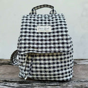 Zaino classico con patta Moon Nude - Nero/Bianco