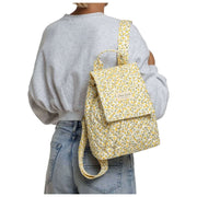 Zaino Moon Nude Buttercup con patta - Bianco/Giallo