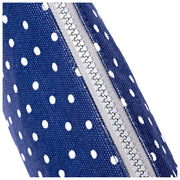 Custodia media in tela di cotone Roka Maida Vale - Pois blu scuro