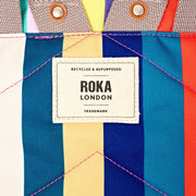 Zaino medio Roka Canfield B in tela riciclata - Wide Multi Stripe
