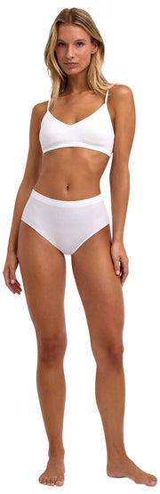 Slip a vita media senza cuciture Falke Daily - bianco
