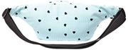 Marsupio Roka Mill Hill in tela di cotone - Stampa cuore blu
