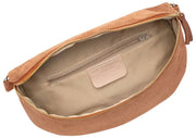 Borsa a tracolla grande in pelle scamosciata Elie Beaumont - Marrone chiaro