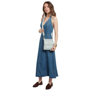 Borsa a tracolla Alice Wheeler London Bloomsbury - Blu uovo di anatra