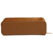 Alice Wheeler London Kensington piccola custodia da treno in pelle scamosciata - Fudge Tan