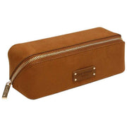 Alice Wheeler London Kensington piccola custodia da treno in pelle scamosciata - Fudge Tan