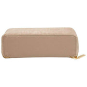Alice Wheeler London Kensington piccola custodia da treno in pelle scamosciata - crema visone