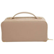 Alice Wheeler London Kensington Custodia per treno in pelle scamosciata - Crema visone