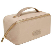 Alice Wheeler London Kensington Custodia per treno in pelle scamosciata - Crema visone