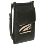 Borsa a tracolla Alice Wheeler London Mini Bloomsbury - Nera/Zebra