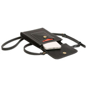 Borsa a tracolla per telefono Alice Wheeler London Sloane - Nera