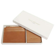 Alice Wheeler London Set regalo con portamonete e specchio compatto Veronica - Marrone chiaro