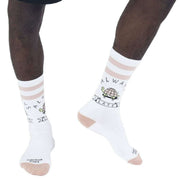 American Socks Always Late Mid High Socks - White