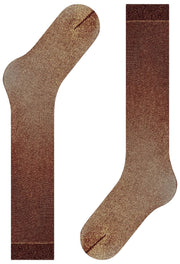 Calzini alti al ginocchio Falke Glitter 30 denari - Barolo/Oro