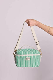 Borsa per il pranzo Hindbag Igor - Strisce verdi