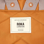 Zaino Roka Canfield B medio in nylon riciclato - marrone biscotto