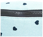 Marsupio Roka Mill Hill in tela di cotone - Stampa cuore blu