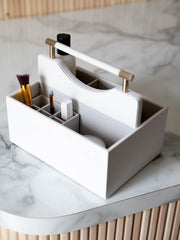Organizer per cosmetici classico Stackers - Ciottolo bianco