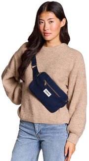 Borsa del sedere rettangolare Hindbag Harry - blu navy