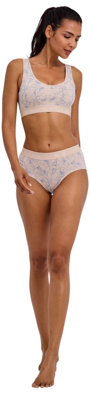 Falke Daily Comfort Print Confezione da 2 bralette bustier - Beige/Blu
