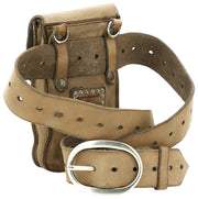 Borsa porta cellulare Campomaggi Siena Stud - Ice Beige