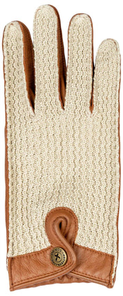 Guanti da guida in pelle Dents The Suited Racer Hatcher - Cognac Tan
