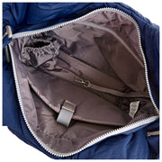 Borsa a tracolla Roka Oxford Taslon media - Blu cobalto intenso
