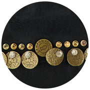 Portamonete Campomaggi Felloniche Stud - Nero/Oro