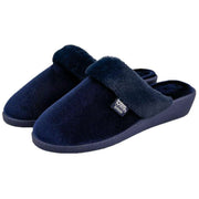 isotoner-sparkle-velour-heeled-mule-slippers---navy-34523386