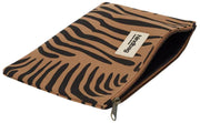 Custodia media con cerniera Hindbag Ema - Zebra Cannella Marrone