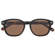 Botaniq Vintage Distinct Square Sunglasses - Black/Brown Tort