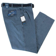 BRUHL Montana Micro Structure Chinos - Blue