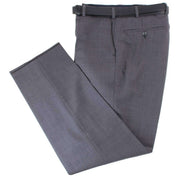 BRUHL Steward Classic Plain Front Wool Mix Trousers - Mid Grey