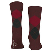 Burlington Dundee Socks - Merlot Red