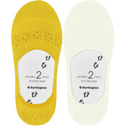 Calzini invisibili Burlington Everyday - Confezione da 2 - Bianco sporco