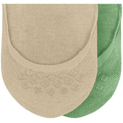 Calzini invisibili Burlington Everyday - Confezione da 2 - Verde persiano