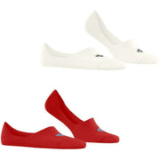 Calzini Burlington Everyday No Show - Confezione da 2 - Rosso attivo