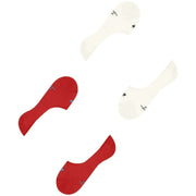 Calzini Burlington Everyday No Show - Confezione da 2 - Rosso attivo