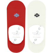 Calzini Burlington Everyday No Show - Confezione da 2 - Rosso attivo