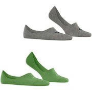 Calzini Burlington Everyday No Show, confezione da 2, colore Fairway Green