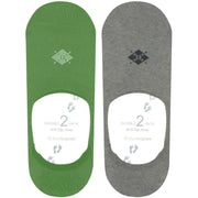 Calzini Burlington Everyday No Show, confezione da 2, colore Fairway Green