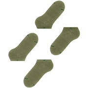 Calzini da sneaker Burlington Everyday in confezione da 2 - Verde salvia
