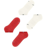 Calzini da ginnastica Burlington Everyday, confezione da 2, colore rosso tulipano