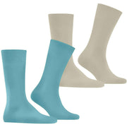 Calzini Burlington Everyday in confezione da 2 - Key Largo Blu