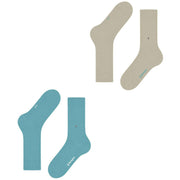 Calzini Burlington Everyday in confezione da 2 - Key Largo Blu